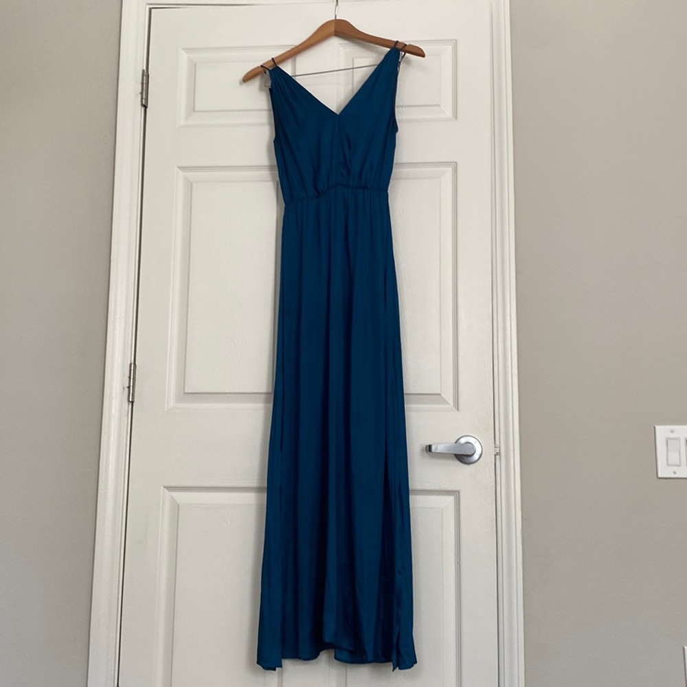 maxi satin dress